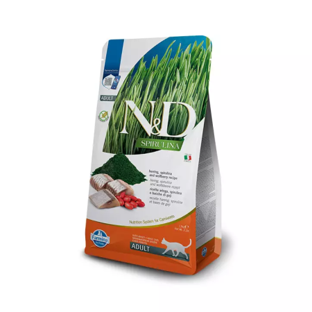 FARMINA N&D Spirulina Herring – dry cat food