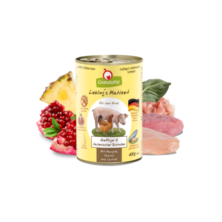 GranataPet Liebling's Mahlzeit Poultry & Italian Ham