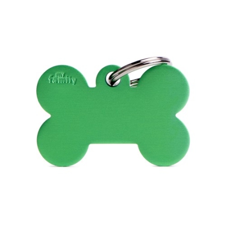 My Family ID Tag Basic collection Big Bone Green in Aluminum