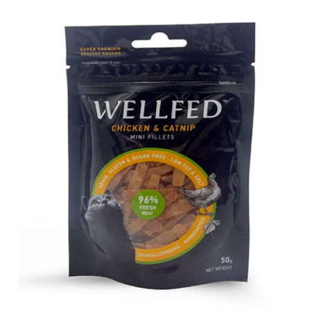 Wellfed Mini Fillets Chicken w Catnip 50gr