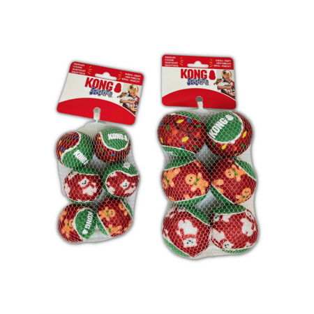 Kong Holiday Squeakair Balls 6-pcs