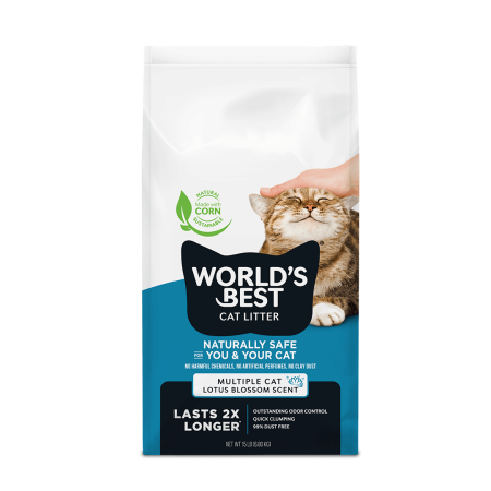 World’s Best Cat Litter Multiple Cat Lotus Blossom Scent