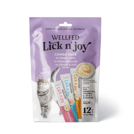 WELLFED  Lick N Mix Tastes  12x14 gr