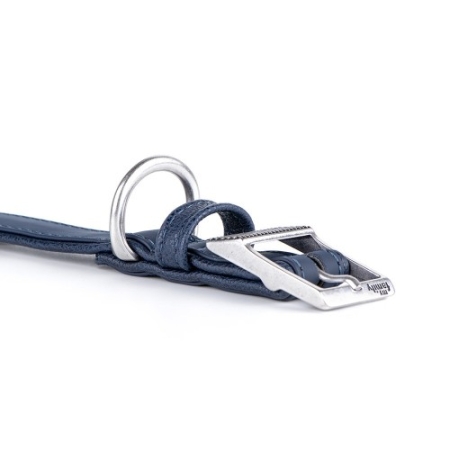 MyFamily Bilbao Dog Collar in Fine Crafted Blue Leatherette