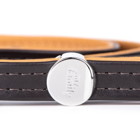 MyFamily Hermitage Dog Leash in Genuine Italian Brown Leather