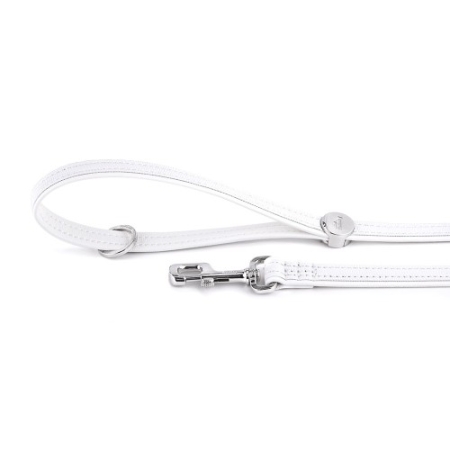 MyFamily Saint Tropez Leash in Fine Crafted White Leatherette