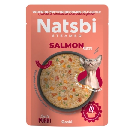 NATSBI CAT STEAMED SALMON 80GR