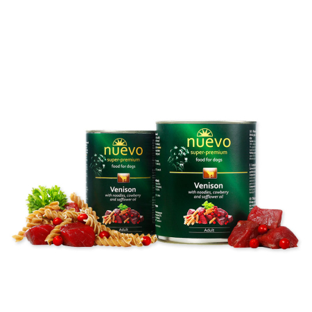 Nuevo Adult Dog Venison With Noodles & Cowberry