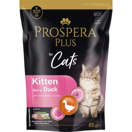 Prospera Plus Pouch Kitten, Duck, Green Beans