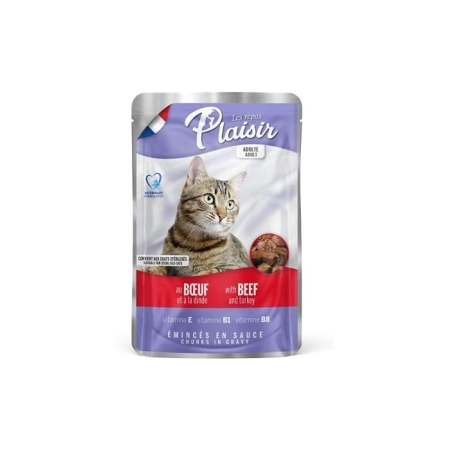 Plaisir pouch adult sterilised beef