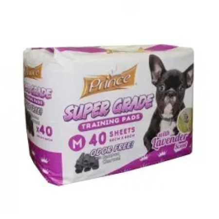 PRINCE TRAINING PADS 60X60 LAVANDER 40pcs