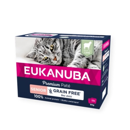 Eukanuba Cat M/P Senior Lamb Pate 12x85gr