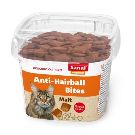 sanal- cat anti-hairball bites cup 75gr