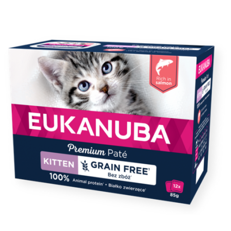 Eukanuba M/P Kitten Salmon Pate 12x85gr